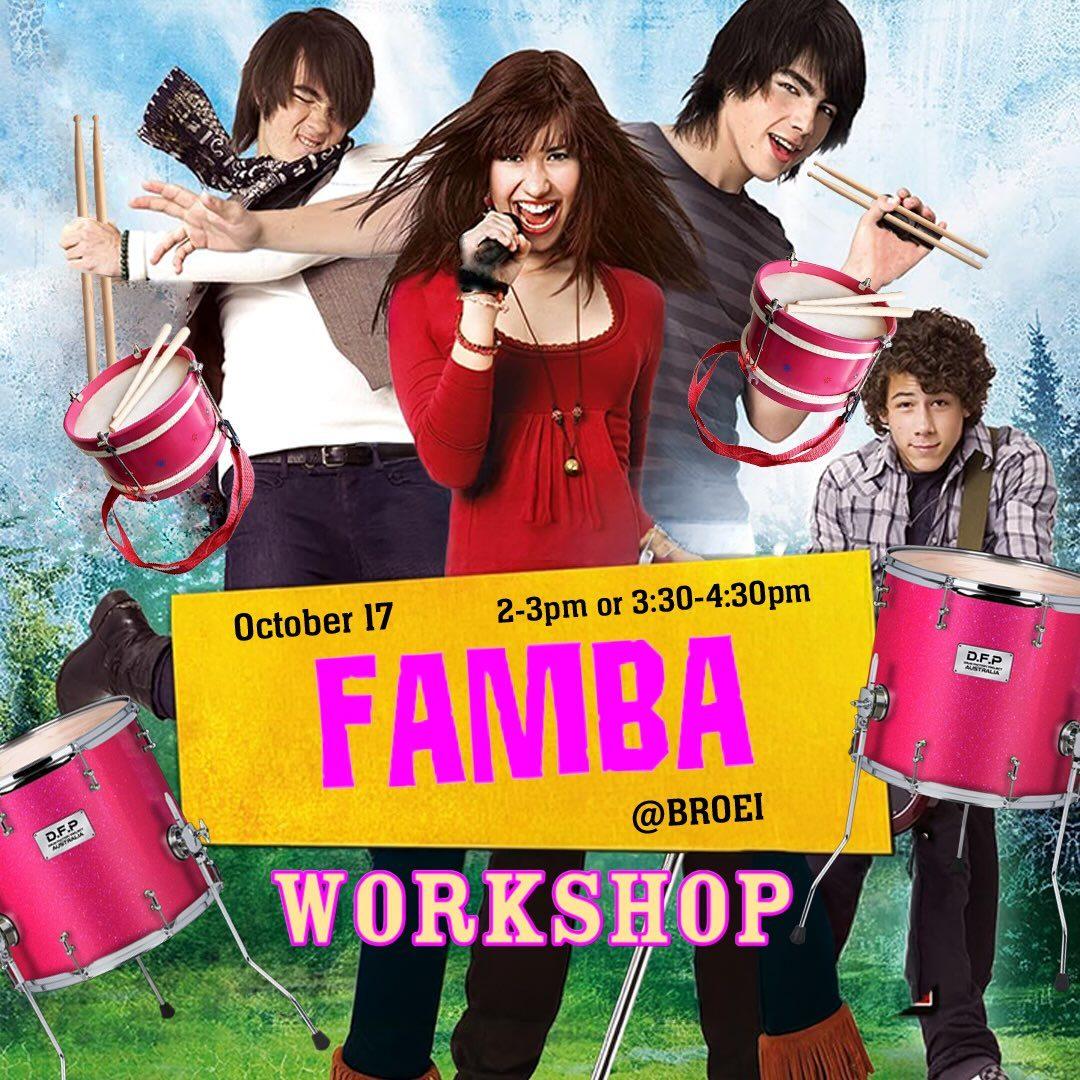 UFP x Famba percussion workshop