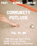 Community Potluck & pingpong toernooi
